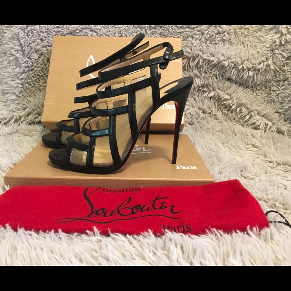 Christian LOUBOUTIN  120 m shiny calf leather